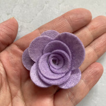 Load image into Gallery viewer, Lilac &amp; Purple Felt Flower Kit - Make Your Own
