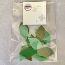 Load image into Gallery viewer, Green Felt Leaves, Die Cut Felt Leaf Kit
