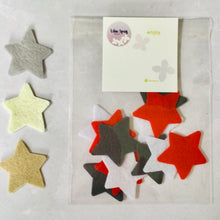 Load image into Gallery viewer, Scandi Felt Stars, Die Cut Felt Stars, Medium Felt Stars
